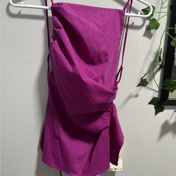 Tops - Purple open-back top from Zara
